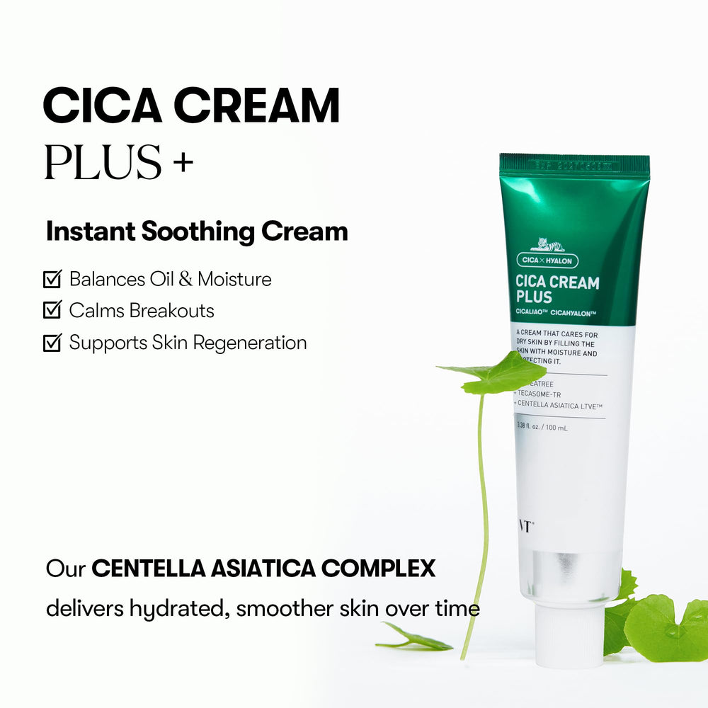 VT COSMETICS Cica Cream Plus: Apaisement Centella, calme irritations et imperfections.