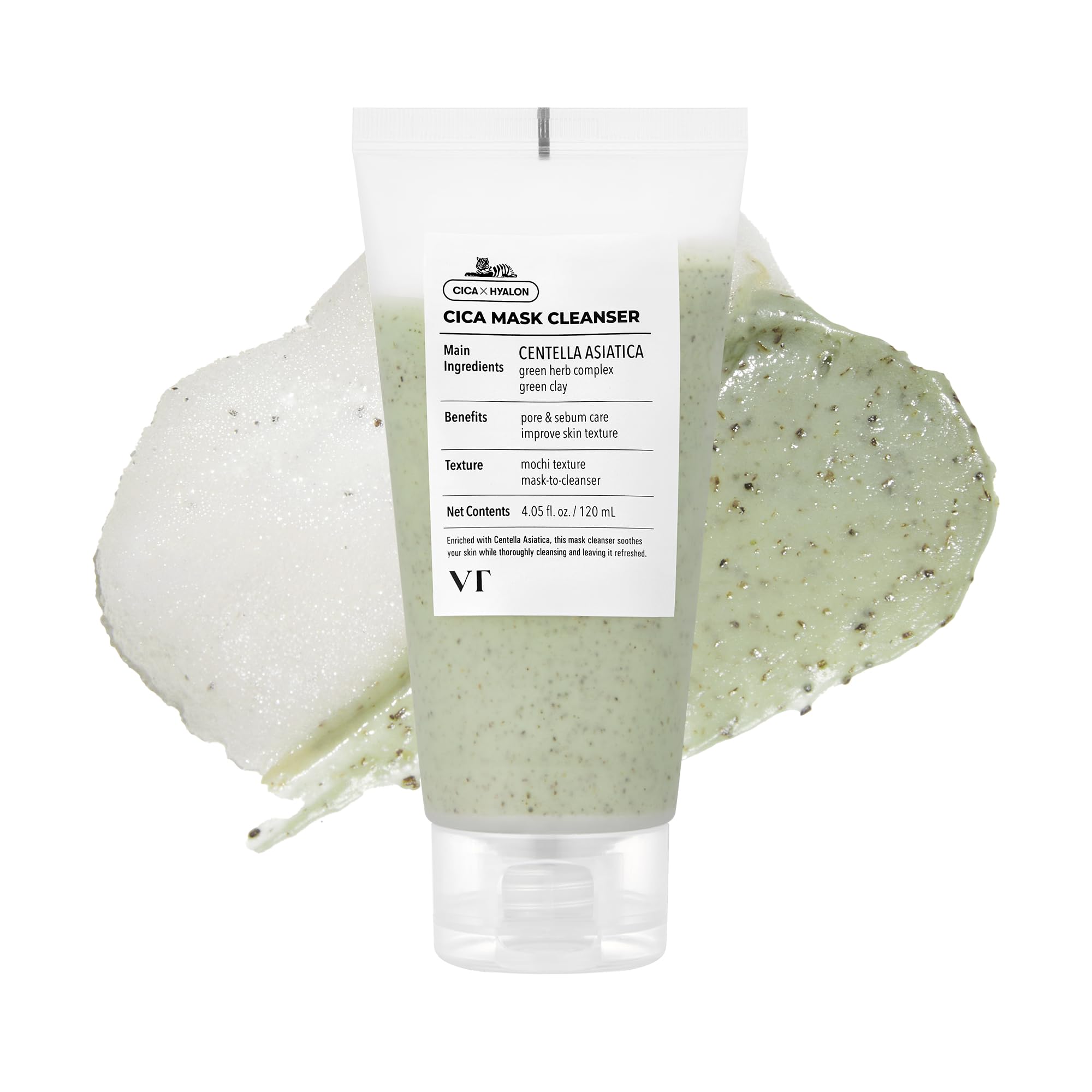 VT COSMETICS CICA Mask Cleanser – masque argile verte purifiant et hydratant.