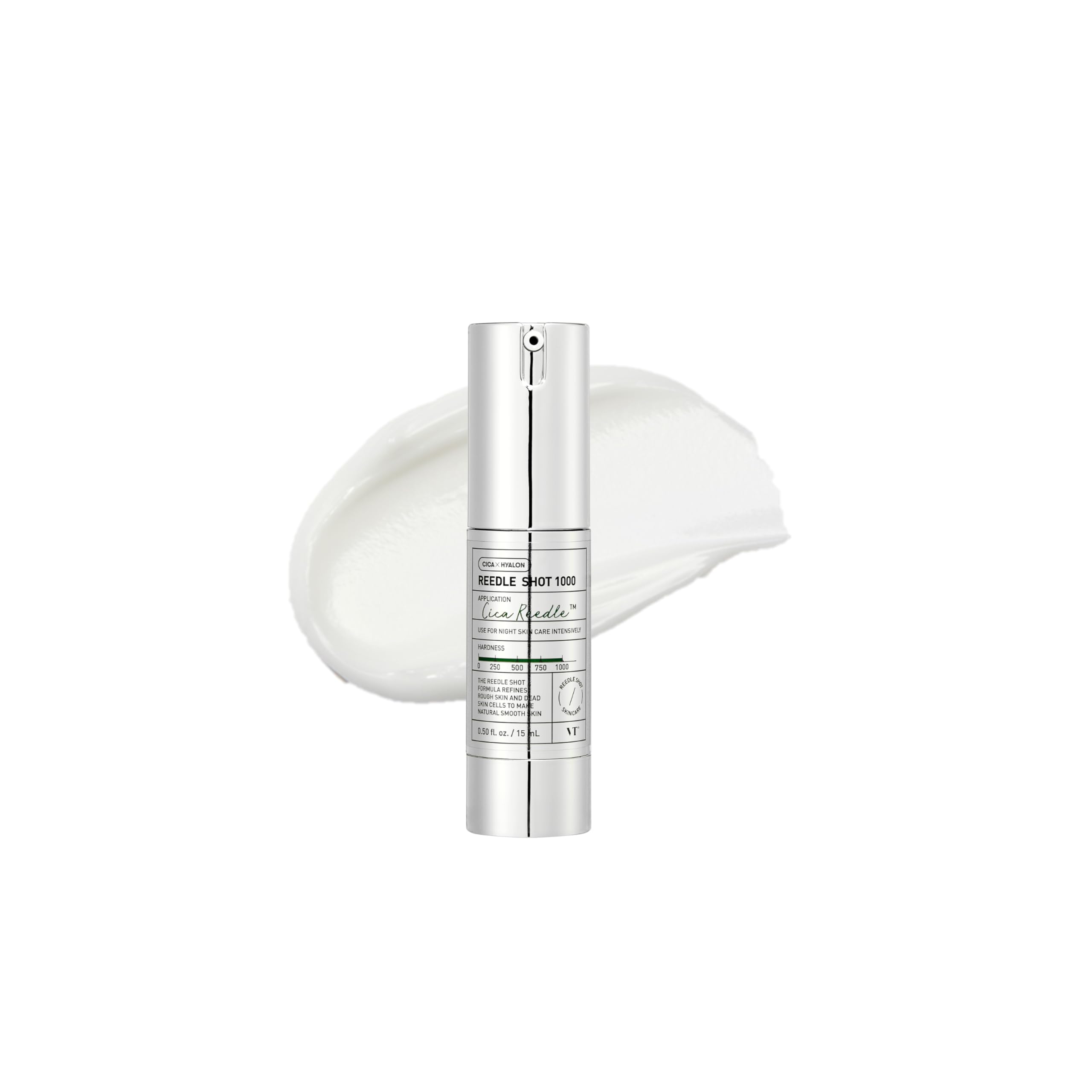 VT COSMETICS CICA Reedle Shot 1000 Essence, bouteille 15 ml prête pour une routine hydratante.