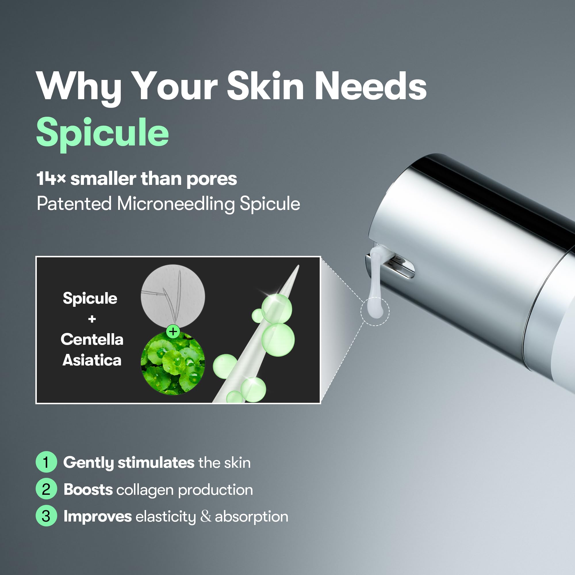 VT COSMETICS CICA Reedle Shot 700 — Effet glass skin potentiel après usage.
