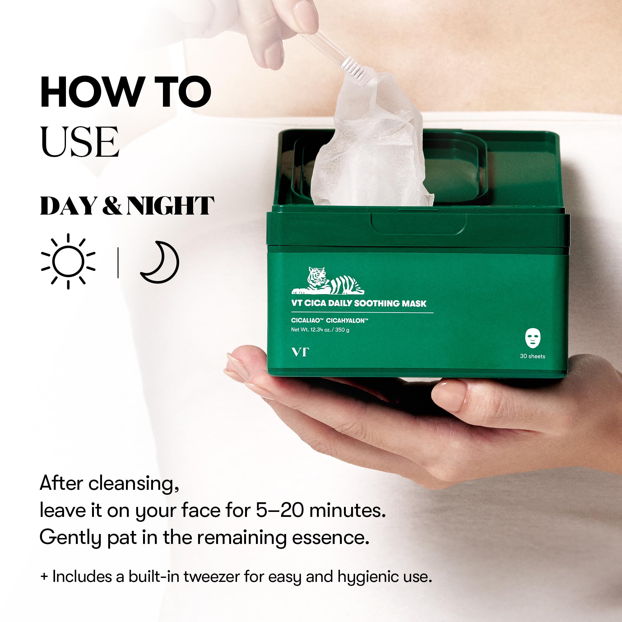 VT COSMETICS Masque matinal rapide pour une peau douce et éclatante.