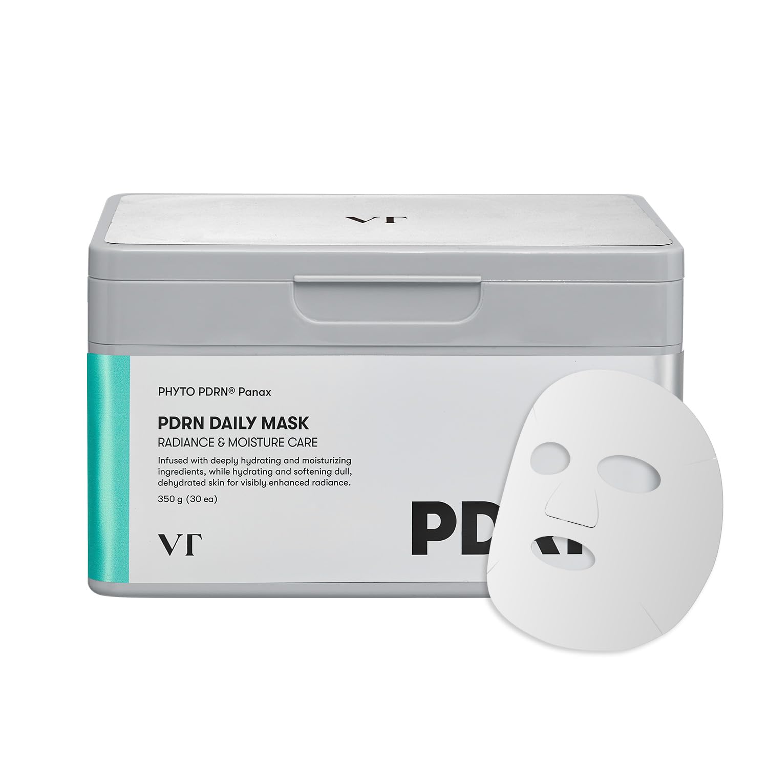 VT COSMETICS PDRN Daily Mask emballage et capuchon hermétiques pour préserver la fraîcheur du soin