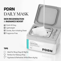 VT COSMETICS PDRN Daily Mask masque posé sur le visage pour hydratation efficace