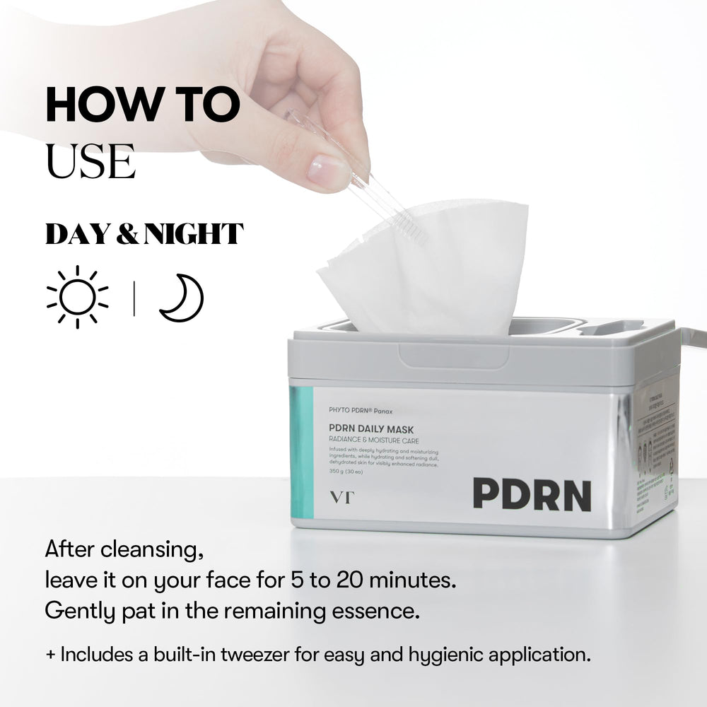 VT COSMETICS PDRN Daily Mask soin rapide le matin, idéal pour les routines pressées