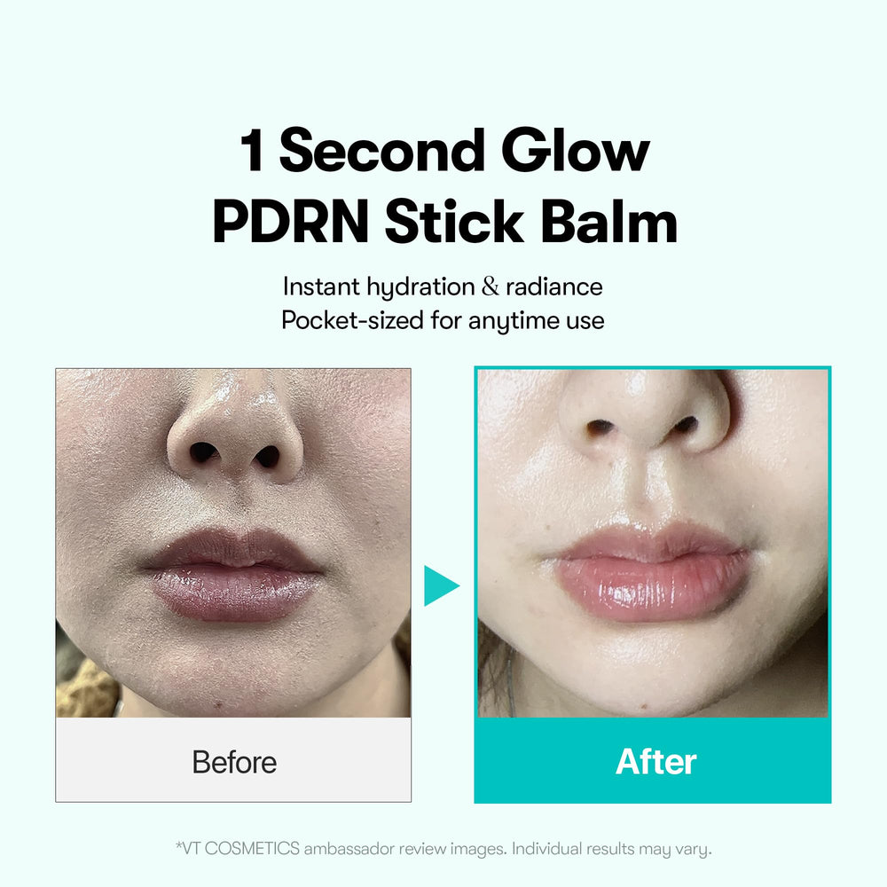 VT COSMETICS PDRN Essence Stick Balm effet peau verre et lissage léger