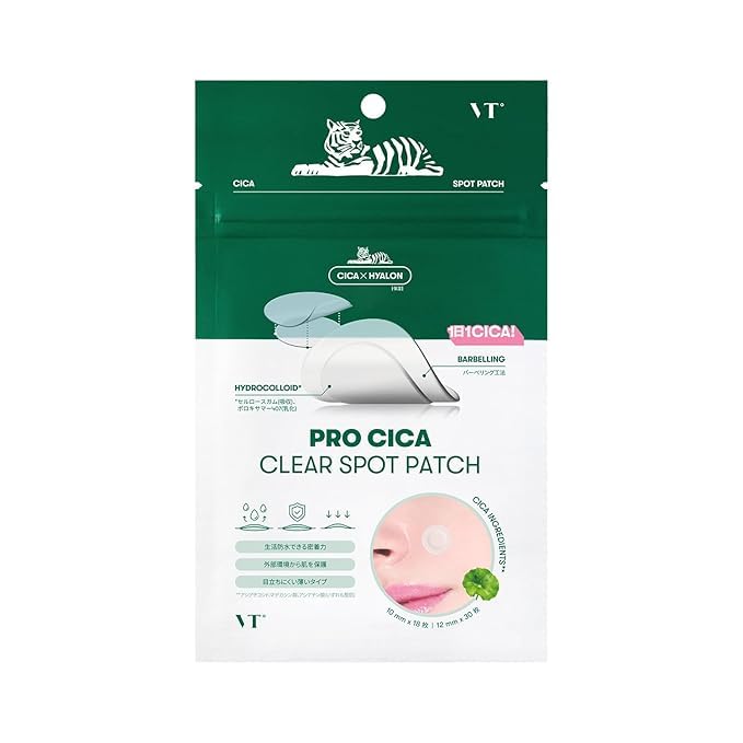 Patch VT COSMETICS Pro CICA Centella de 10 mm pour zones ciblées et apaisement potentiel