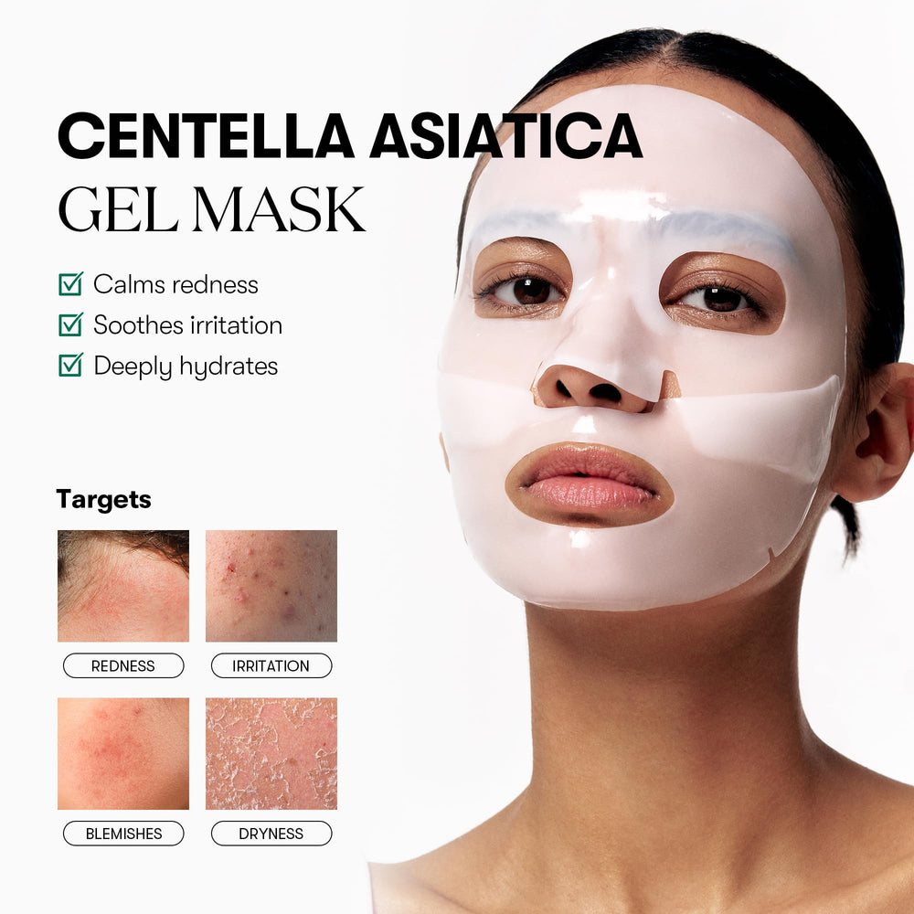 Masque hydrogel VT COSMETICS Pro Cica Reedle Shot, texture fraîche et apaisante.