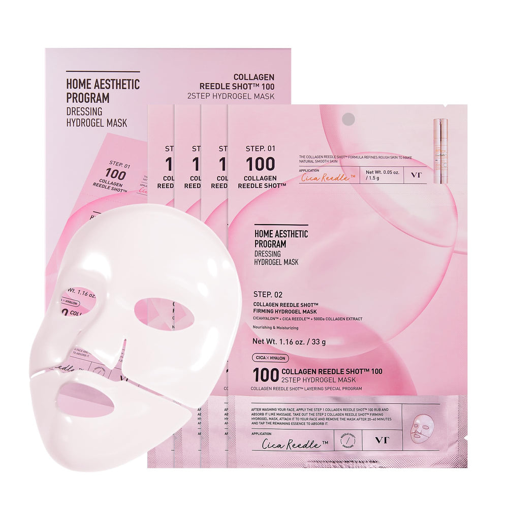 VT COSMETICS Reedle Shot 100 – masque hydrogel 2 étapes pour fermeté et elasticité