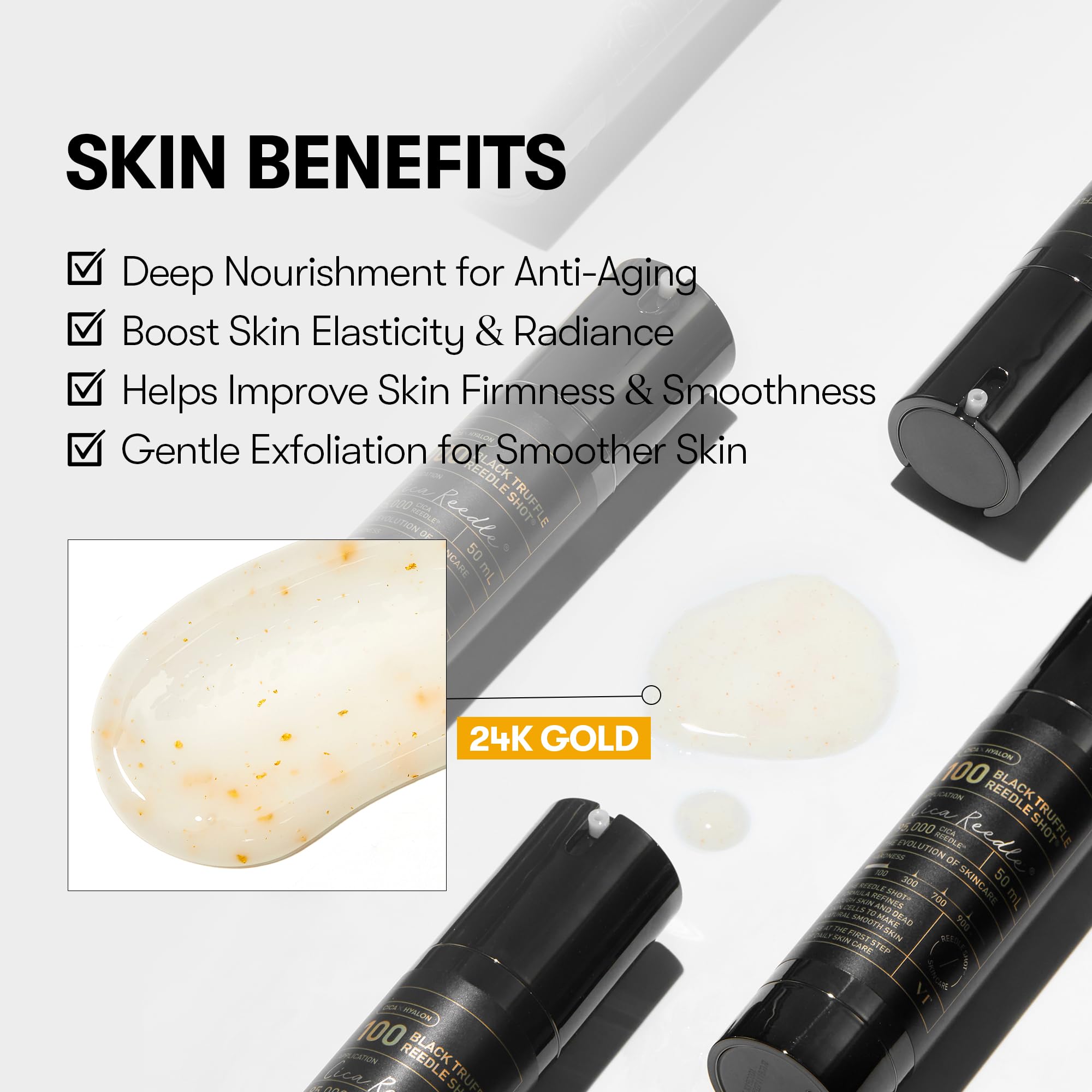 VT COSMETICS Reedle Shot Truffe Noire Nourrissant et raffermissant.