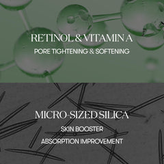 Sérum VT COSMETICS Reti-A Shot appliqué sur peau, absorption améliorée.