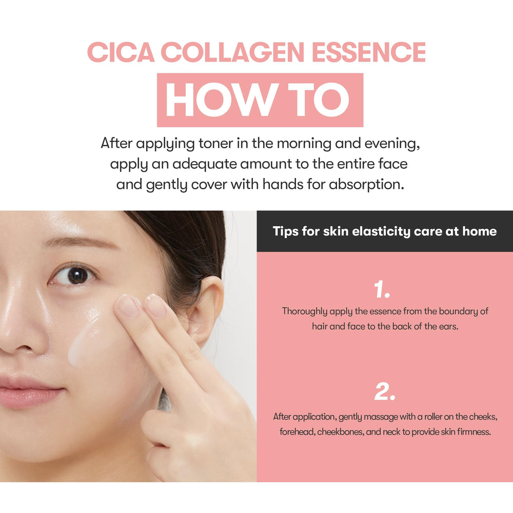 VT COSMETICS Cica Collagen Essence, peptides pour la fermeté et l'élasticité.