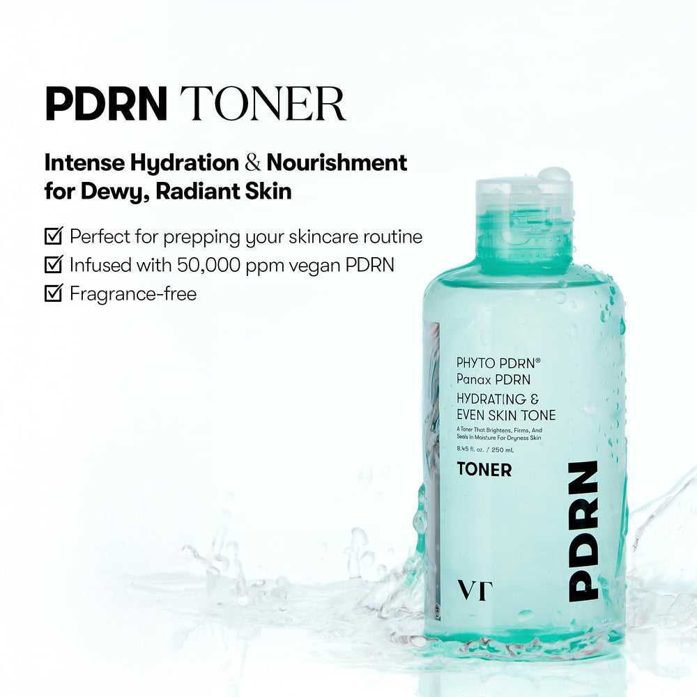 VT COSMETICS Toner – brume hydratante rafraîchissante sur la peau.