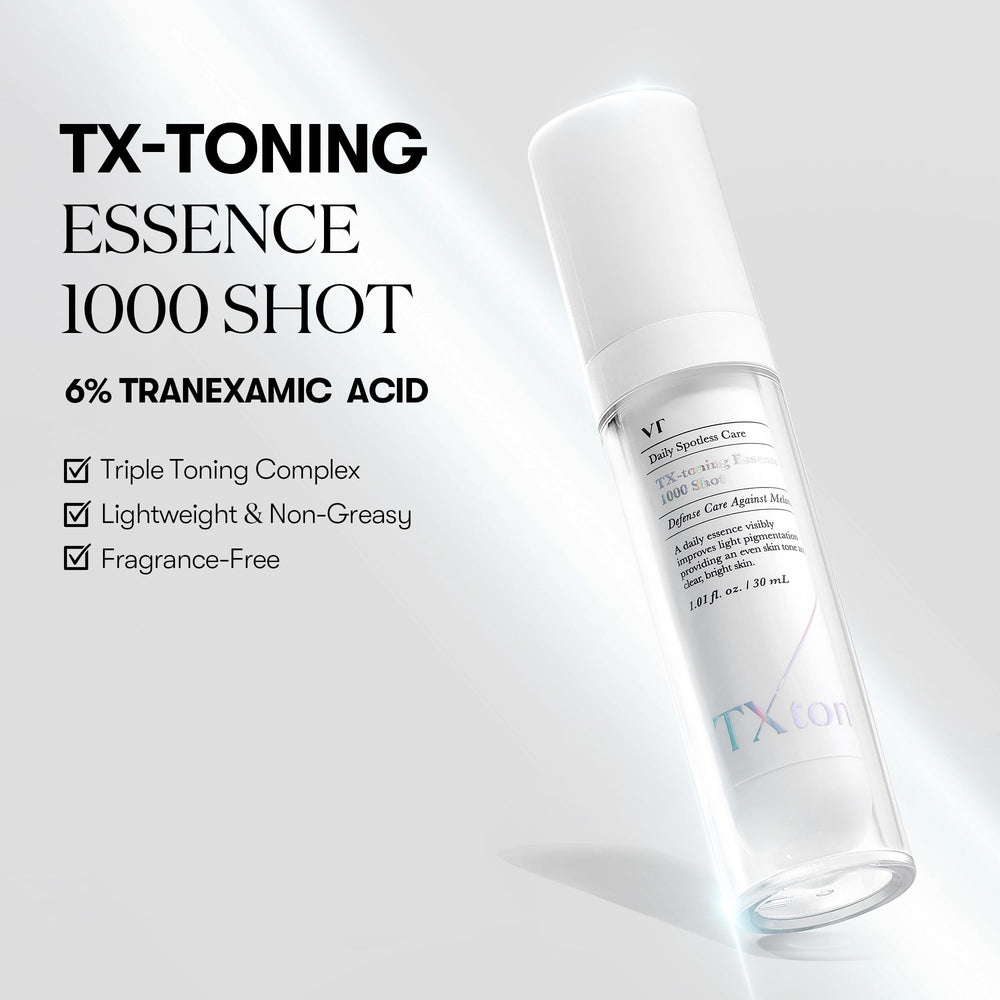 VT COSMETICS TX Essence tonifiante – Texture légère offrant absorption rapide et éclat naturel