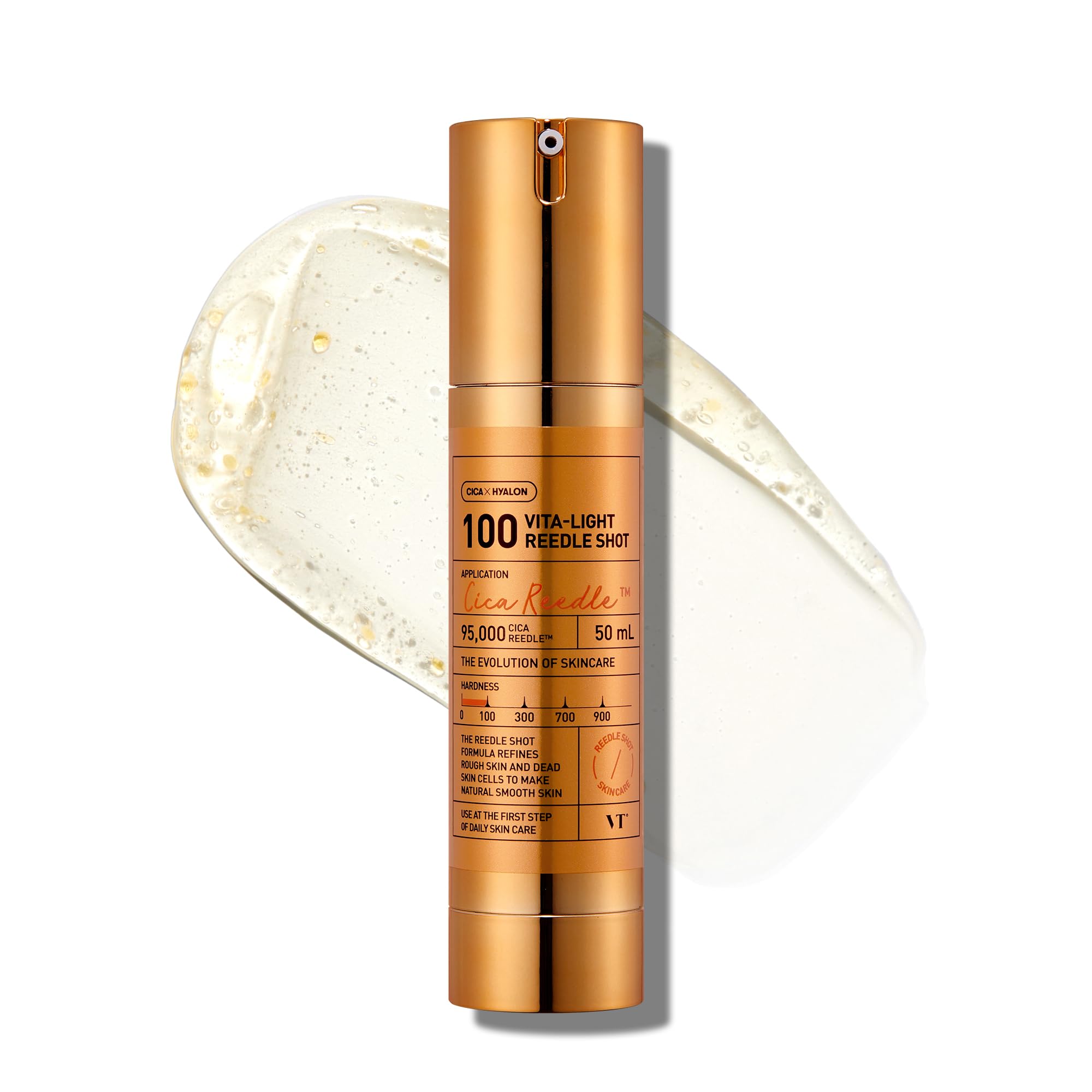 VT COSMETICS Vita-Light Reedle Shot – bouteille élégante pour lisser la peau.