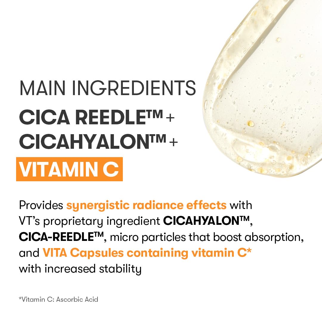 VT COSMETICS Vita-Light Reedle Shot – emballage premium prêt à ranger dans la routine.