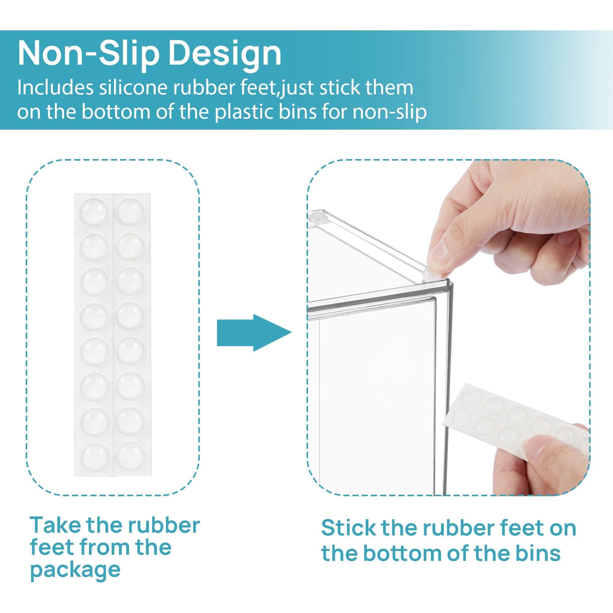 Vtopmart base antiderapante en silicone, stabilization lors de l ouverture.