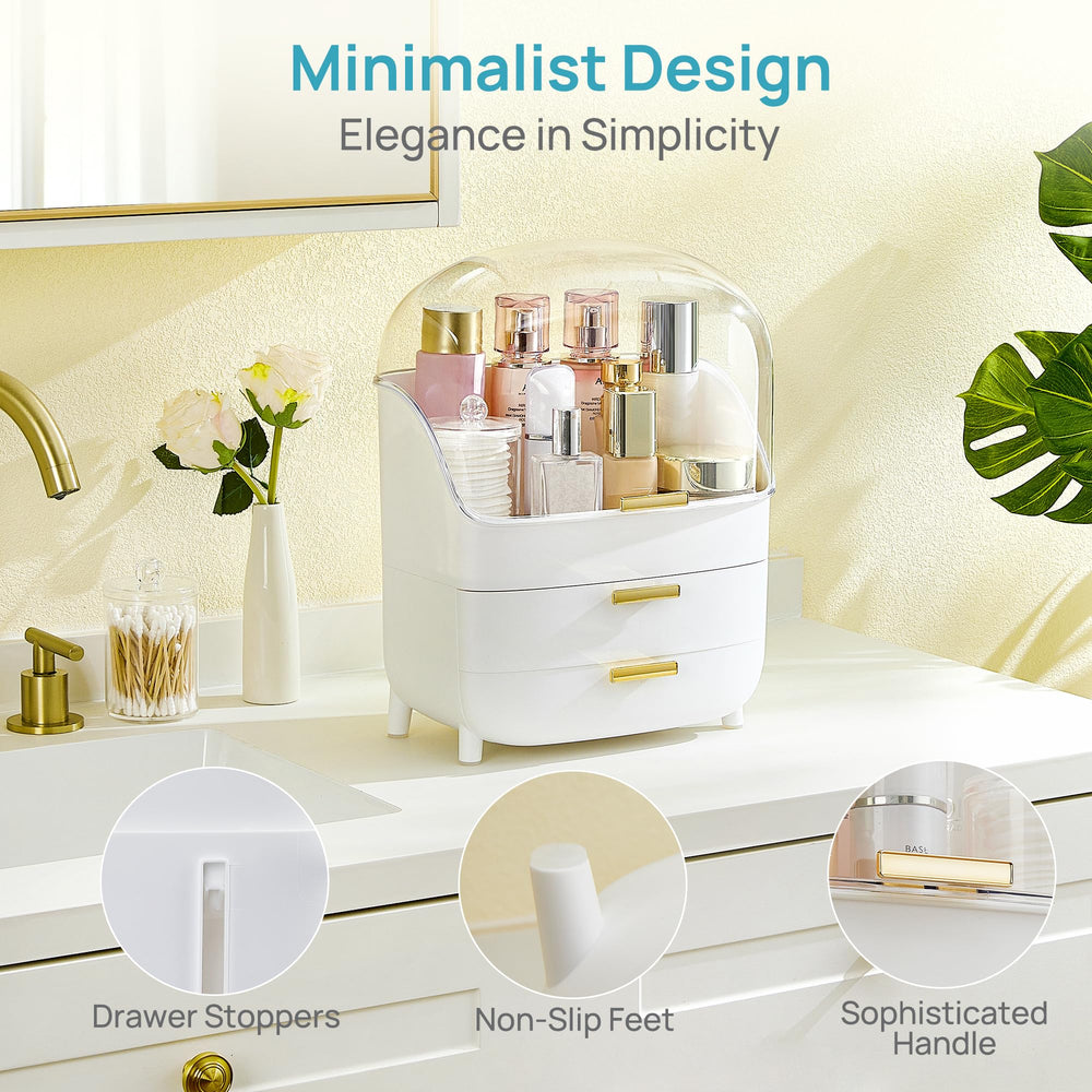Vtopmart base antidérapante; stabilité sur vanity et surfaces humides.
