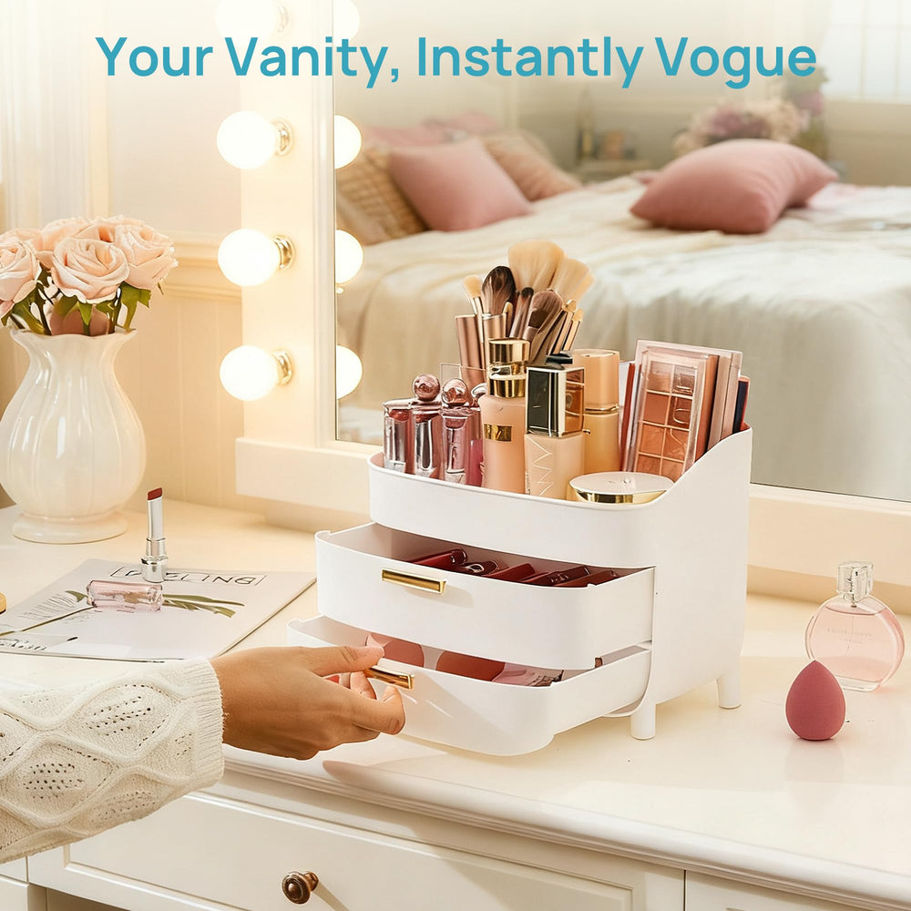 Vtopmart Rangement cosmetiques et pinceaux, acces rapide et rangement structure.