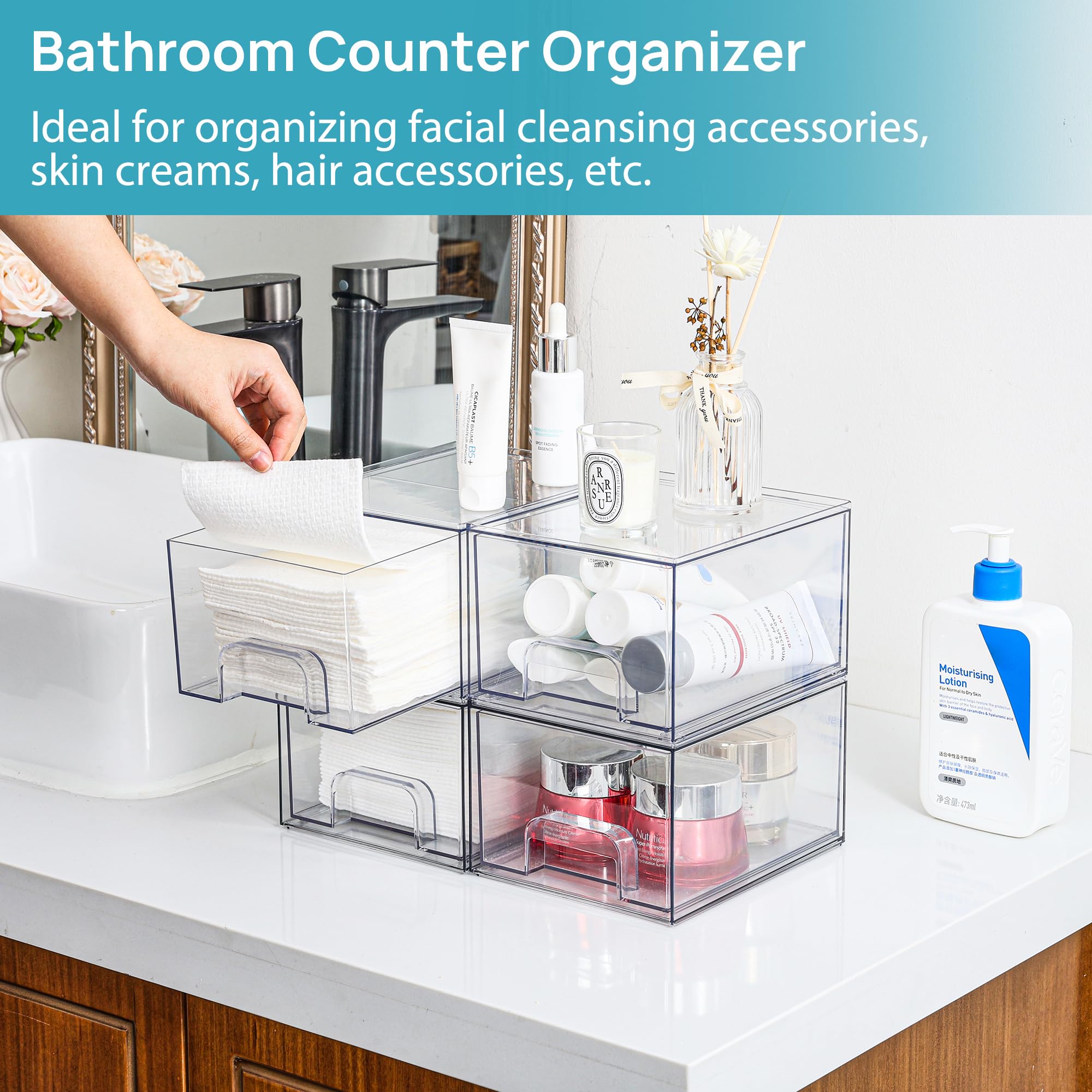 Solution polyvalente Vtopmart pour cosmétiques, bijoux et petits accessoires.