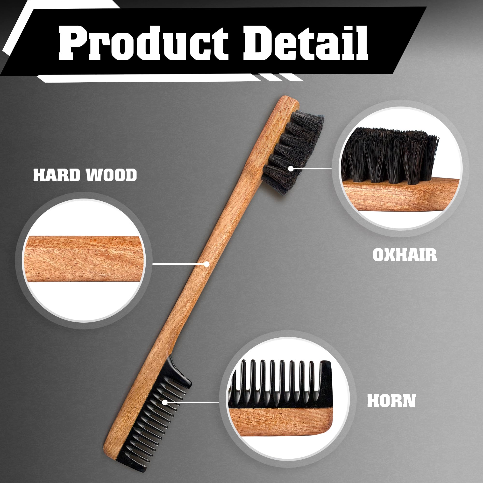 VTUNA design ergonomique peigne brosse: prise en main confortable.