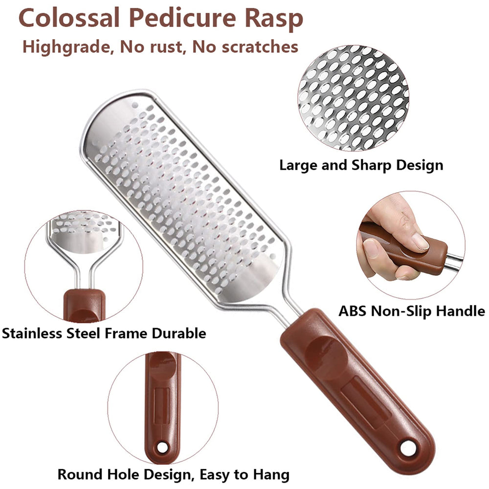 Tête en acier inoxydable du raspe-pied Vusoset pour usage humide et sec.
