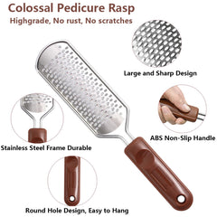 Tête en acier inoxydable du raspe-pied Vusoset pour usage humide et sec.