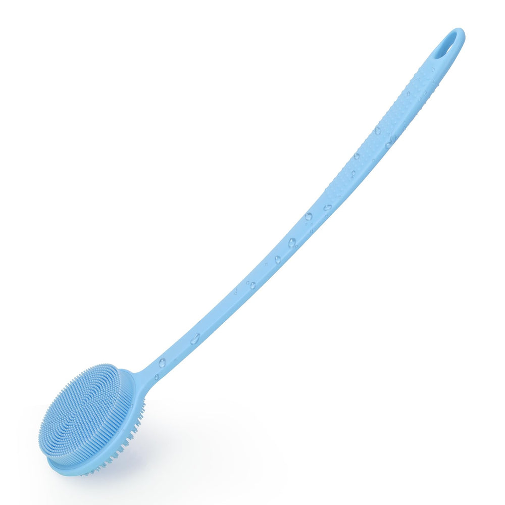 Brosse-dos VWMYQ, tête double-face pour exfolier et faire mousser.