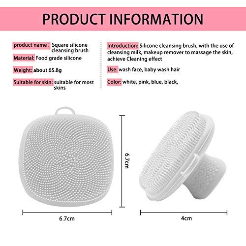 Nettoyage efficace des pores du nez et zone T avec la brosse VWMYQ en silicone.
