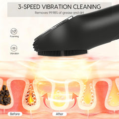 VWMYQ: nettoyage et massage thermique pour relaxation et soin efficace.