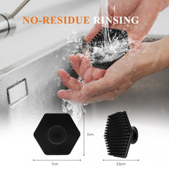 Brosse visage silicone VWMYQ: Séchage rapide et hygiène renforcée.