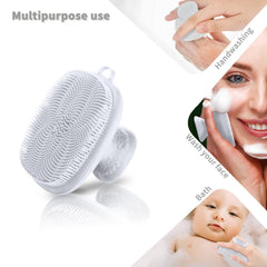 Brosse visage silicone VWMYQ avec manche anti-glisse, prise en main confortable.