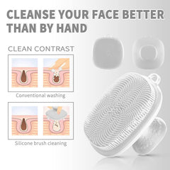 Brosse visage silicone VWMYQ avec trou de suspension pour sécher facilement.