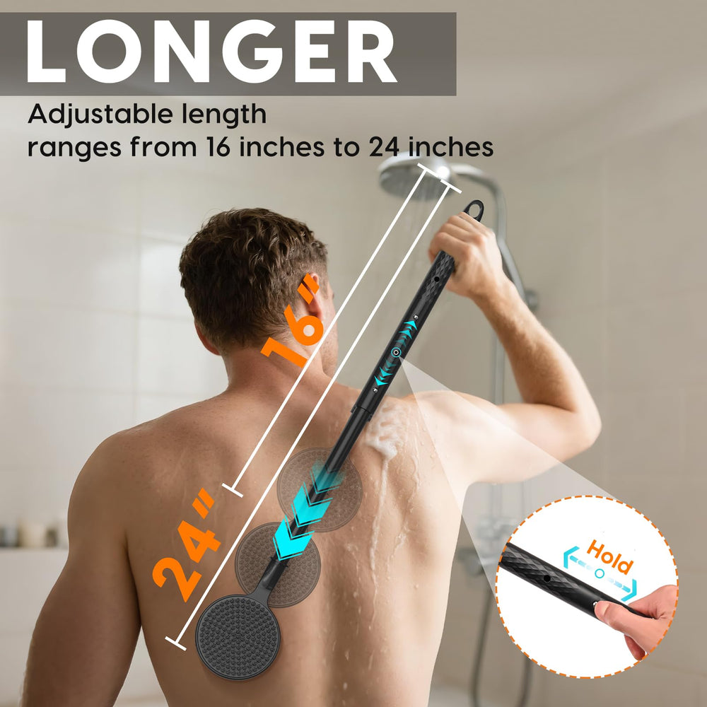 Brosse dos VWMYQ double-face prête à exfolier et masser.
