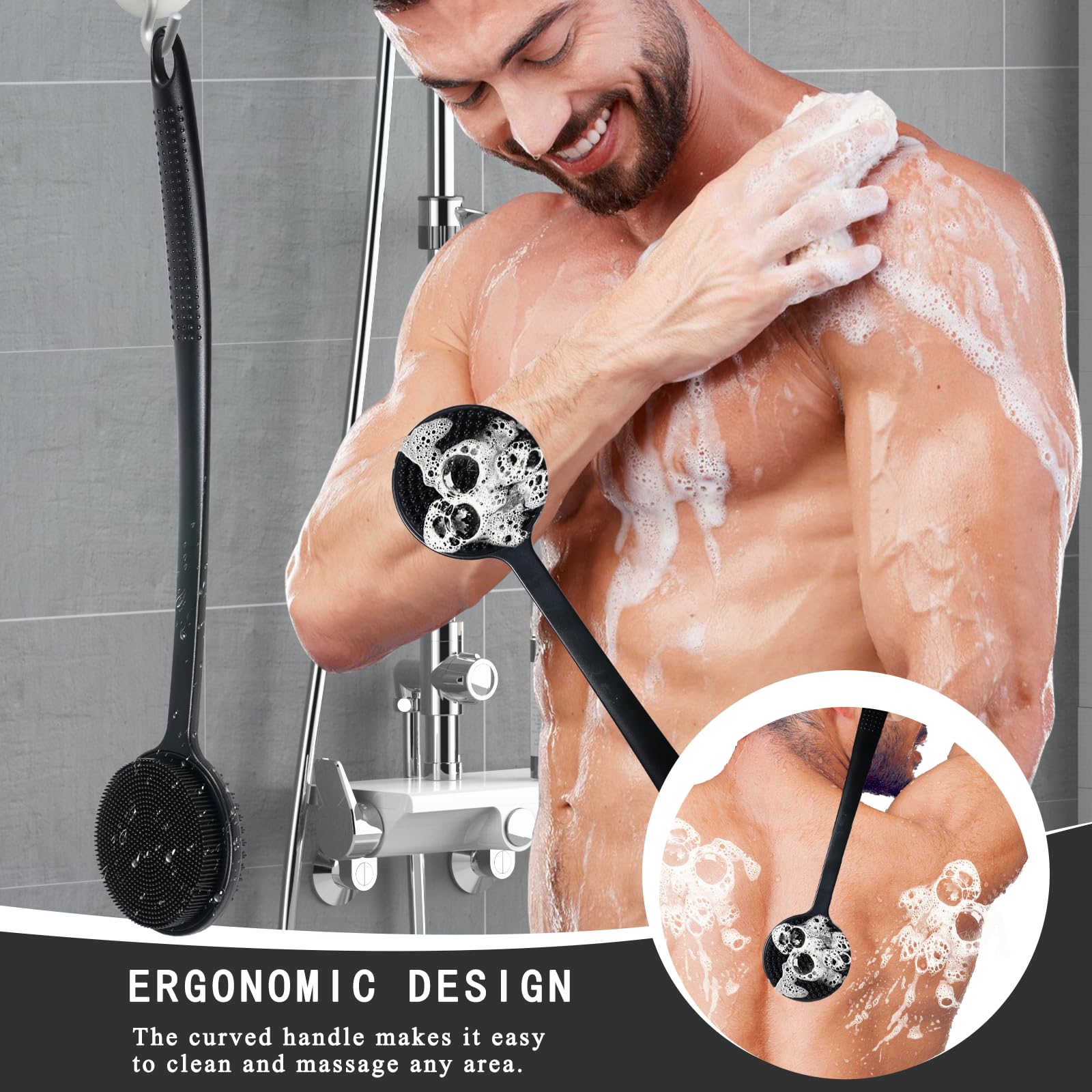 VWMYQ orifice d'accroche et rangement pratique dans la douche.