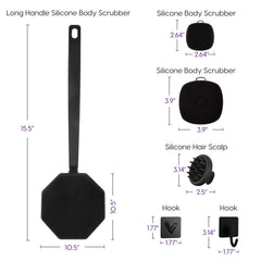 VWMYQ masseur cuir chevelu en silicone pour stimulation du cuir chevelu