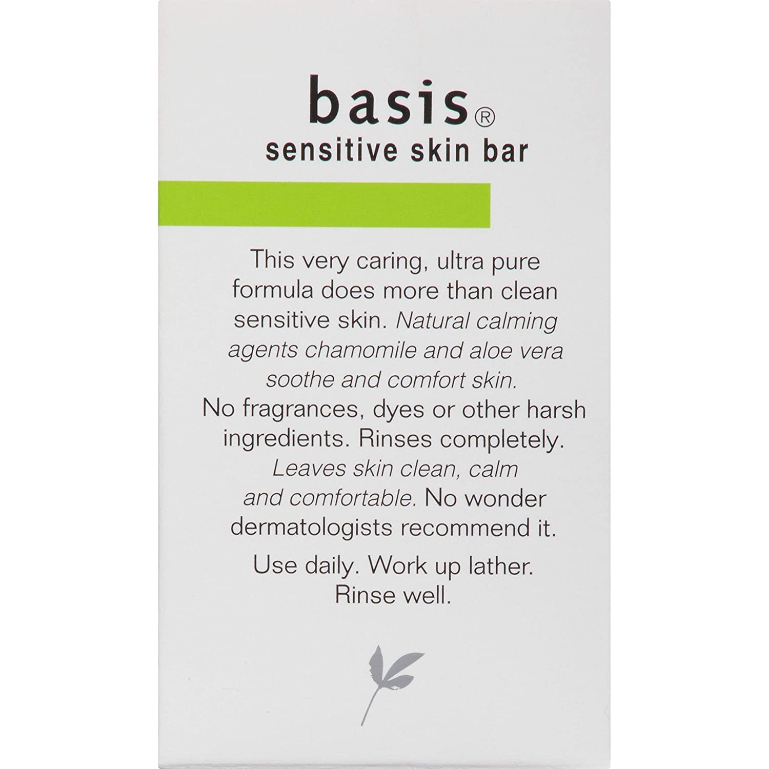 Vxoyo Basis barre nettoyante pour peau sensible, formulation sans parfum.