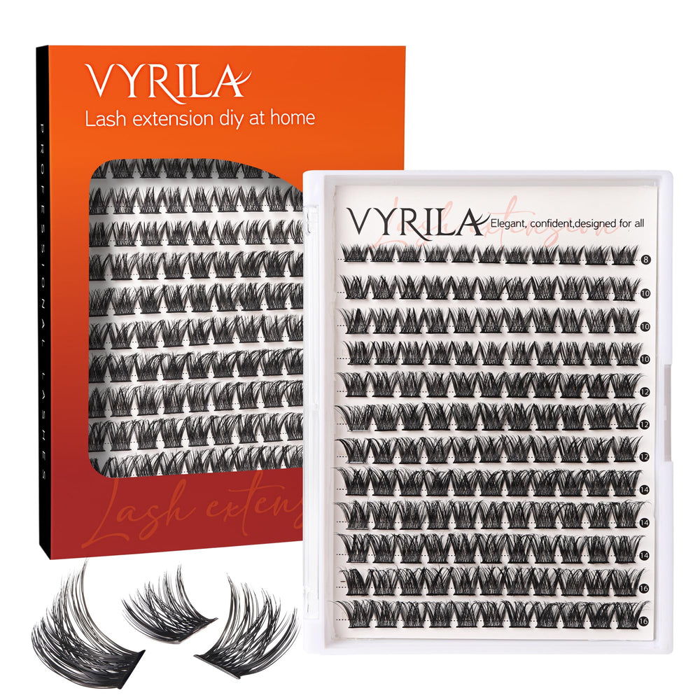 VYRILA ensemble de cils 132 pièces: prêt à offrir un effet 3D durable.
