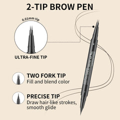Tête pointue du crayon W3W pour tracer des poils réalistes avec précision.
