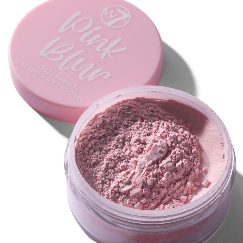 Finition mate W7 Trio poudre libre, contrôle du brillant et peau veloutée.