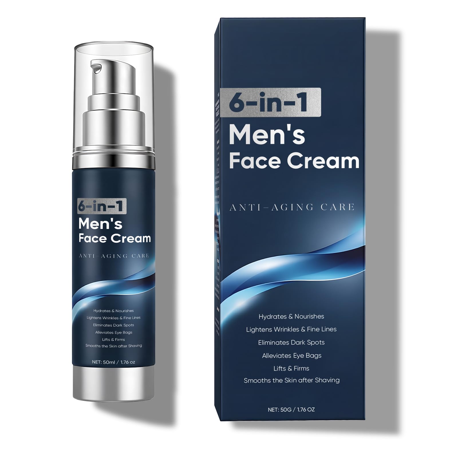 WAESKI crème visages homme 6-en-1: hydratation et fermeté.