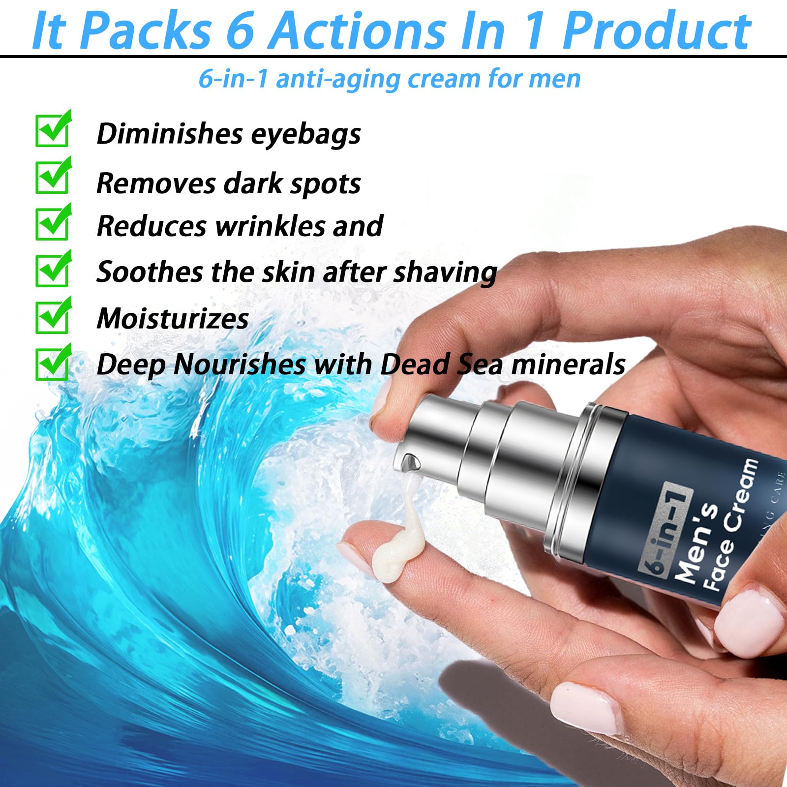 WAESKI crème-visage-homme-texture-richesse: texture soyeuse au toucher.