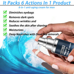 WAESKI crème-visage-homme-texture-richesse: texture soyeuse au toucher.
