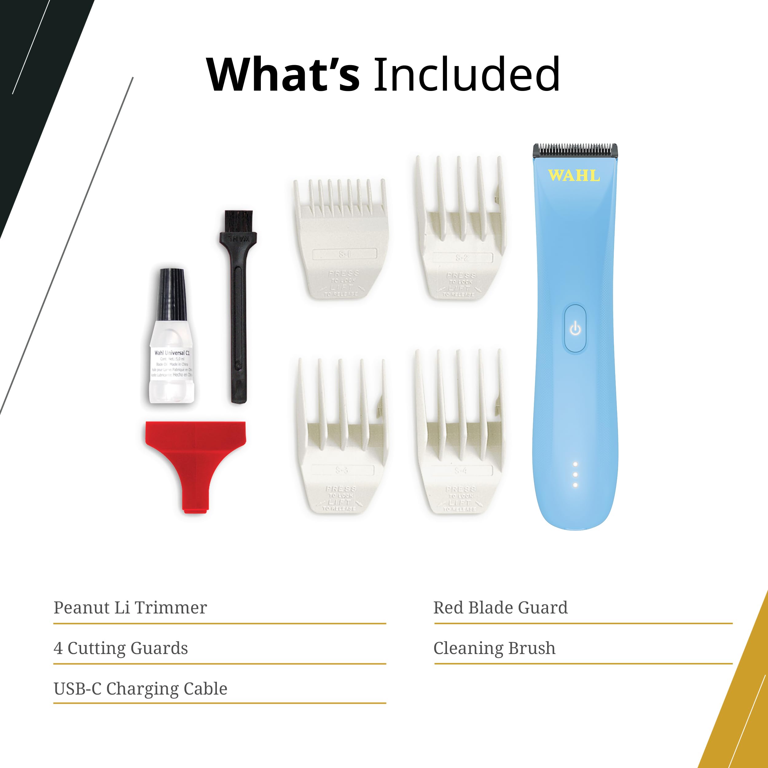Wahl Peanut Li coupe efficacement tous les types de cheveux