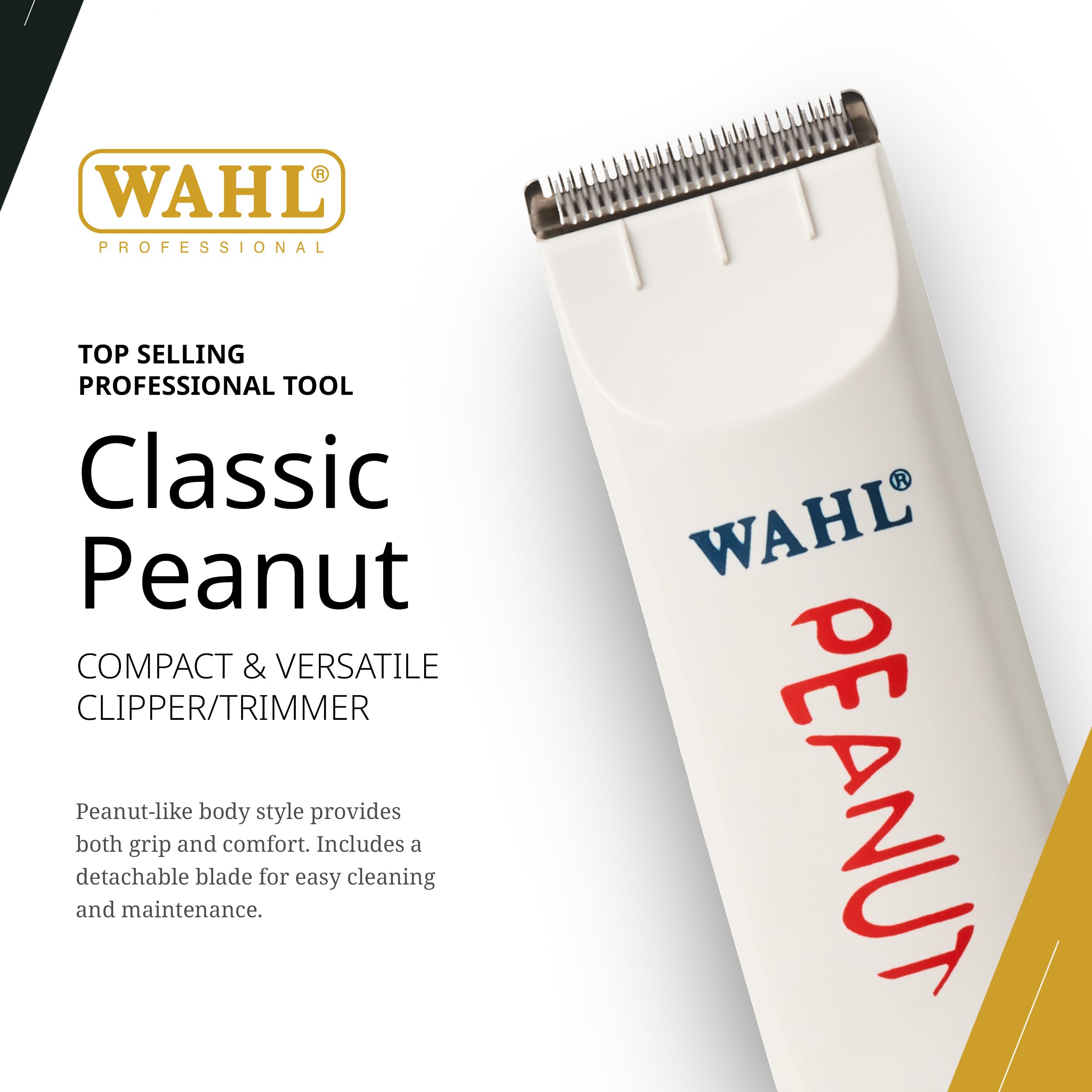 Wahl Professional Classic Peanut Tondeuse — moteur rotatif puissant pour coupe régulière