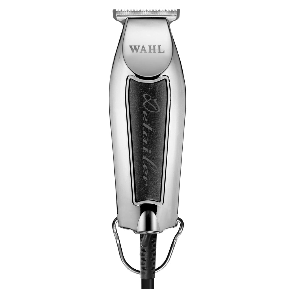 Wahl Detailer Trimmer démontrant la lame T ajustable pour contours nets.