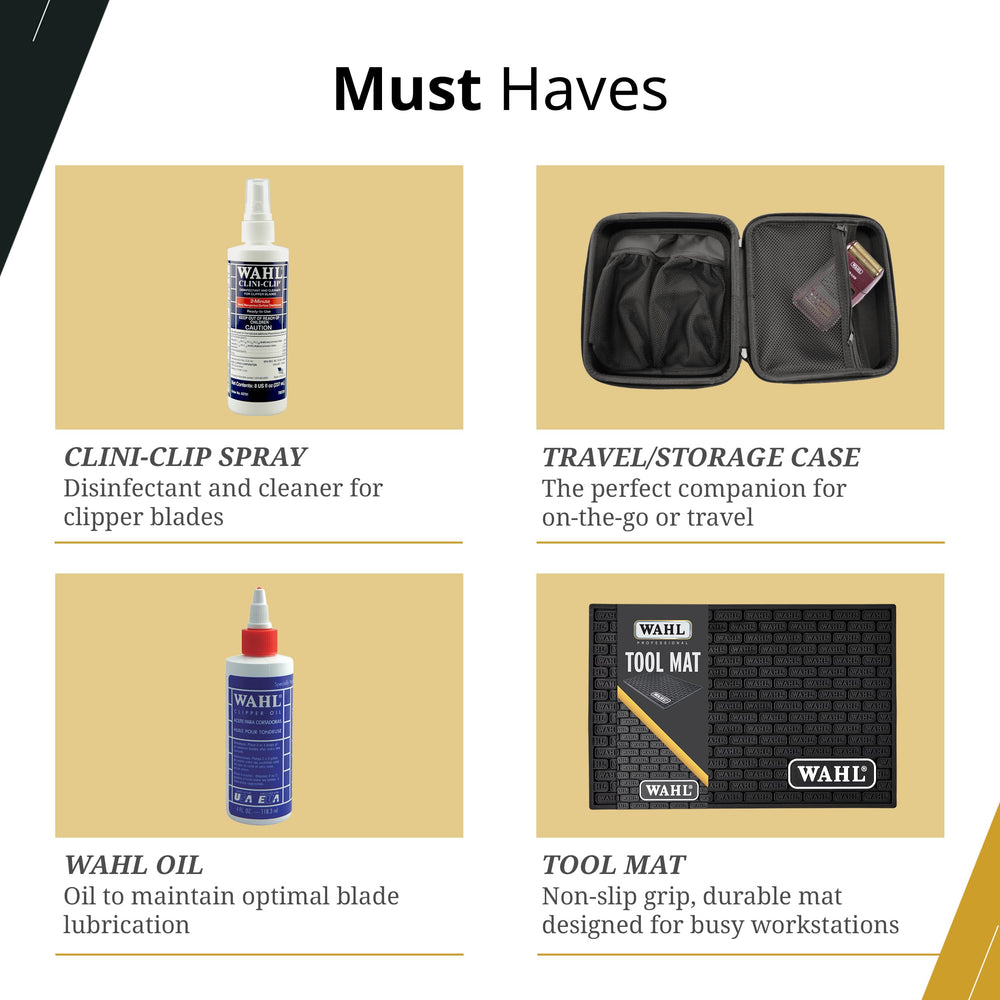 Wahl Professional étui voyage rangement-accessoires organise clippers et outils efficacement.