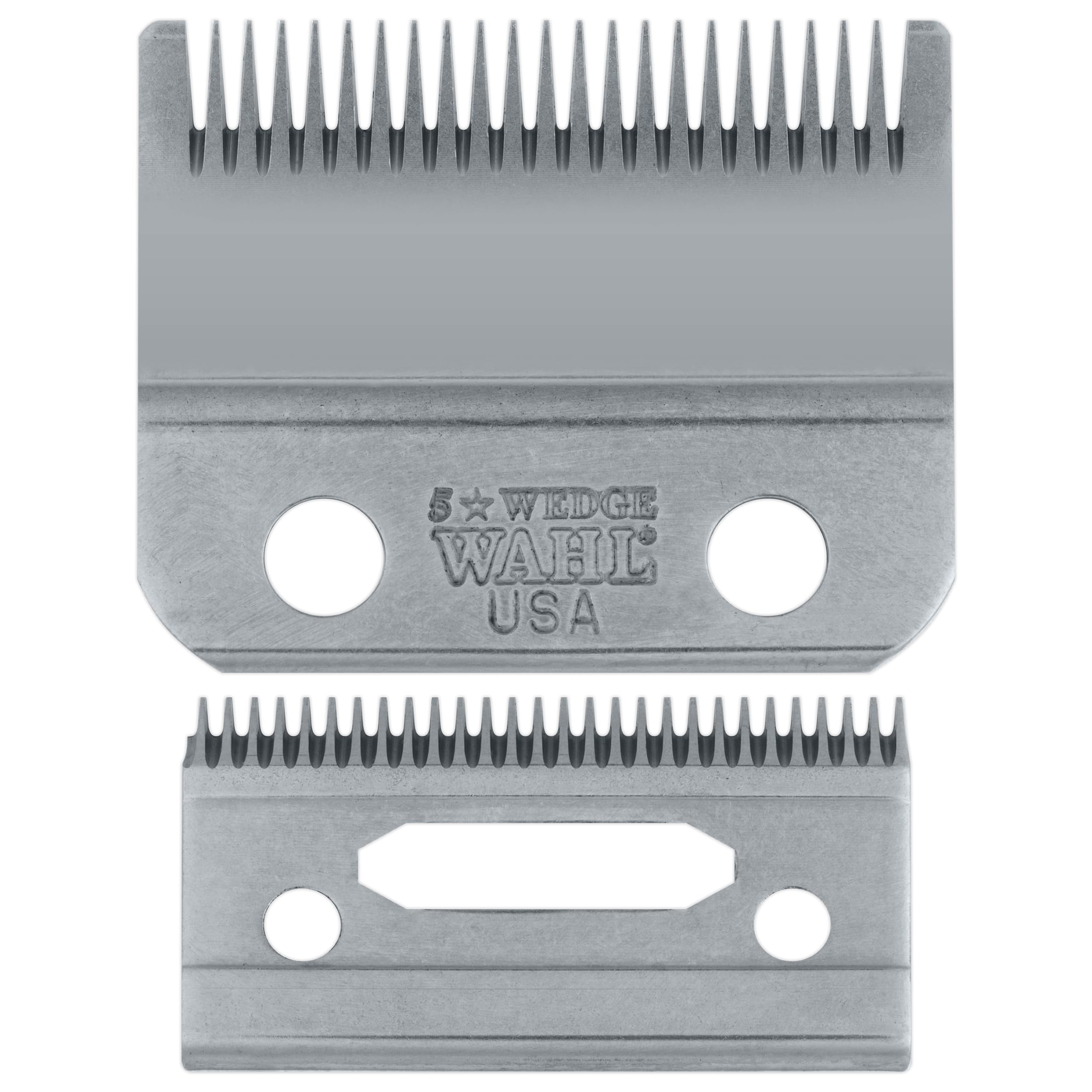 Wahl Professional lame en coin offre une coupe précise et nette.