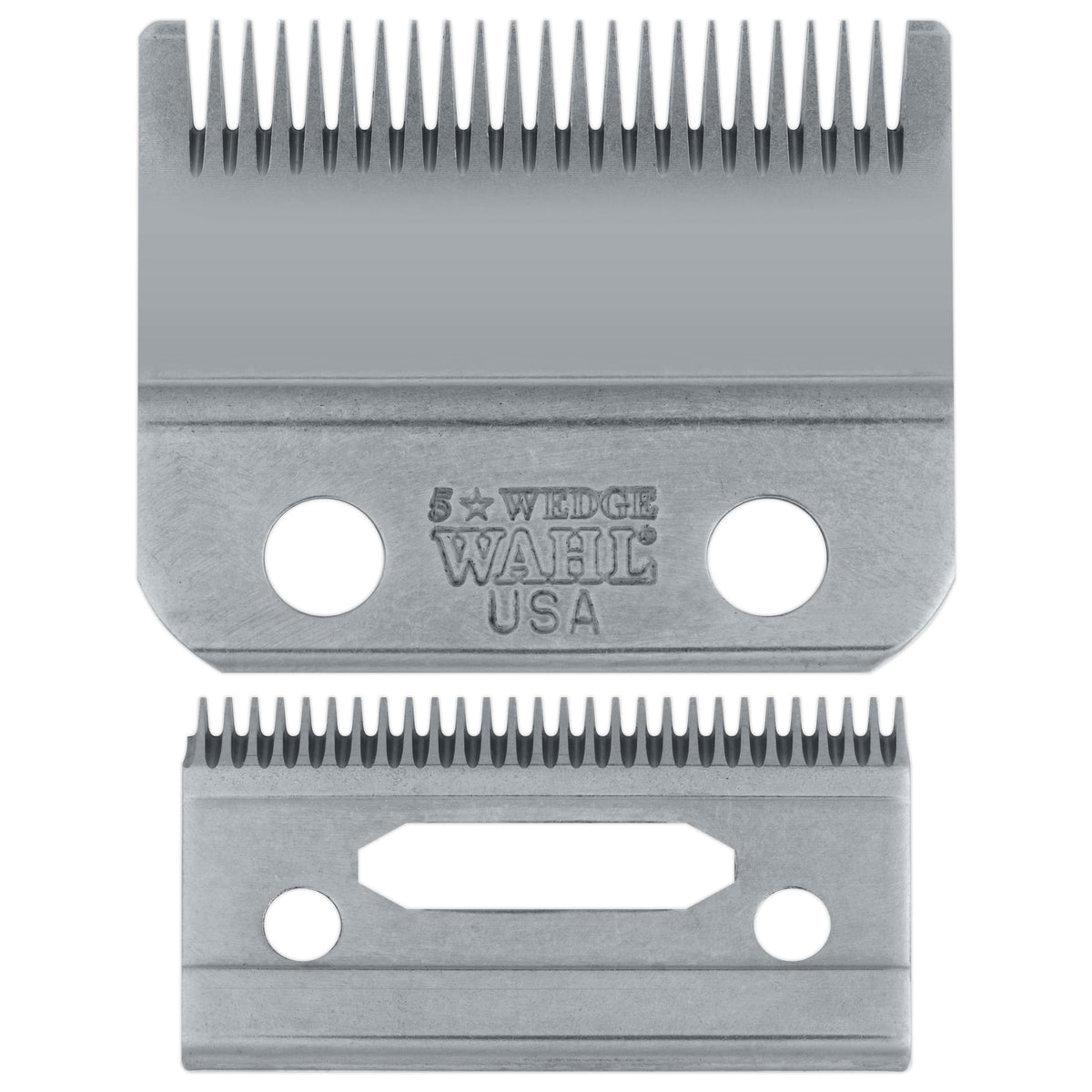 Wahl Professional lame en coin offre une coupe précise et nette.