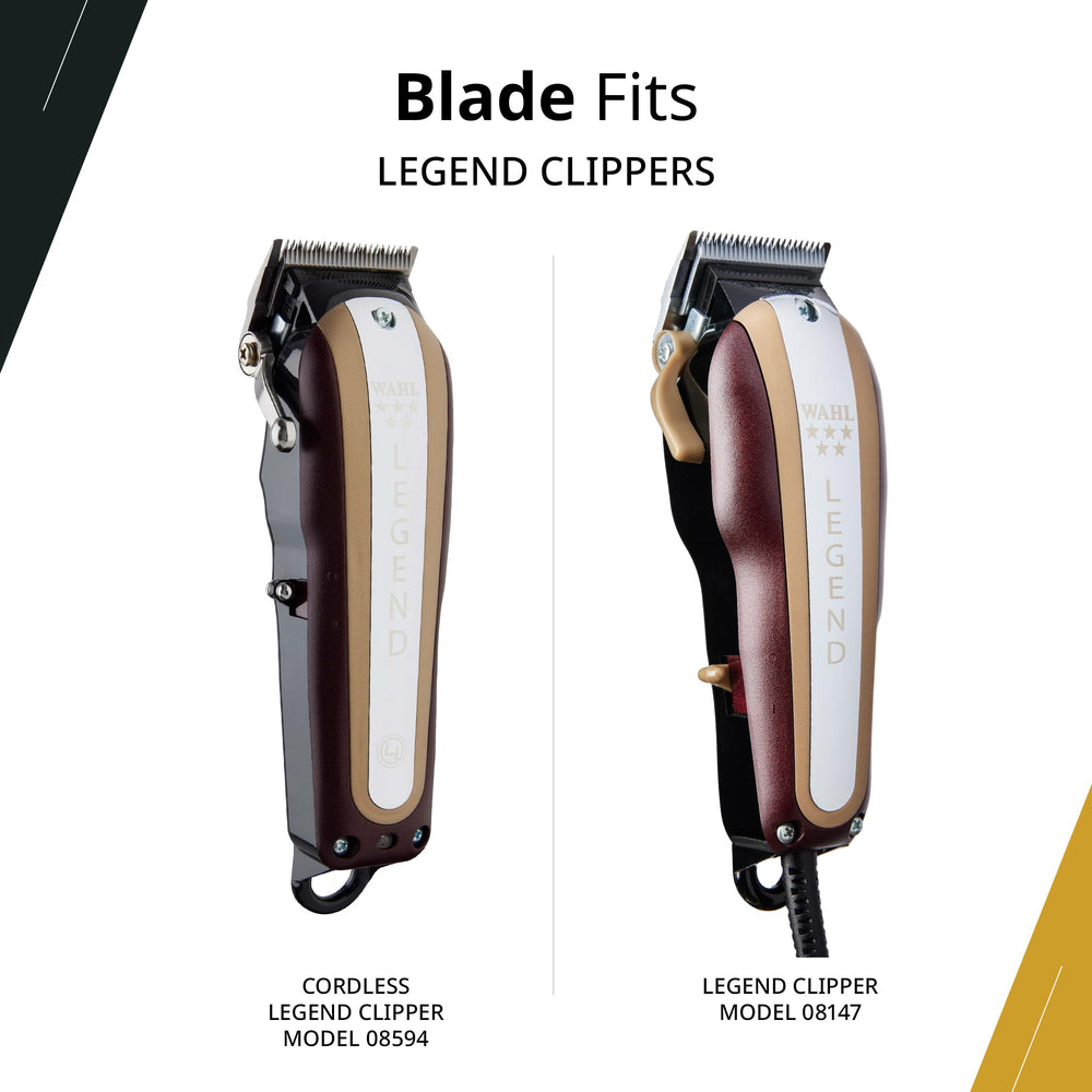 Wahl Professional lame en coin garantit une précision de coupe constante.