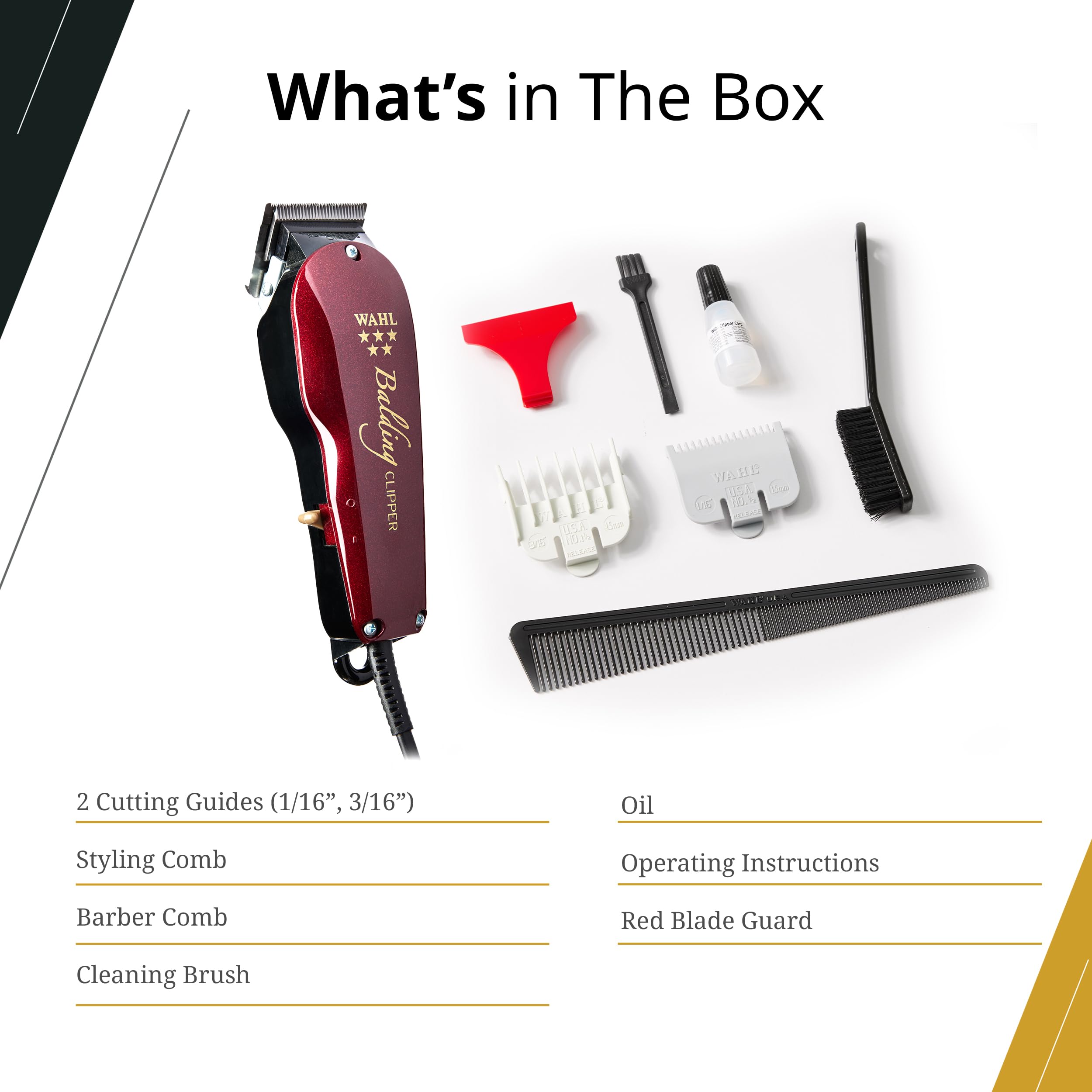 Wahl Professional poignée ergonomique pour prise en main confortable